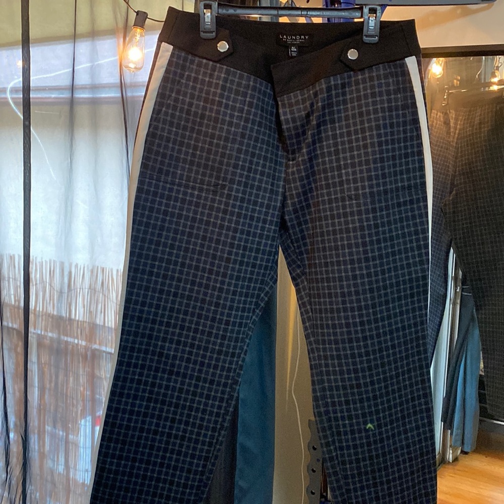 Laundry Plaid Pants XL